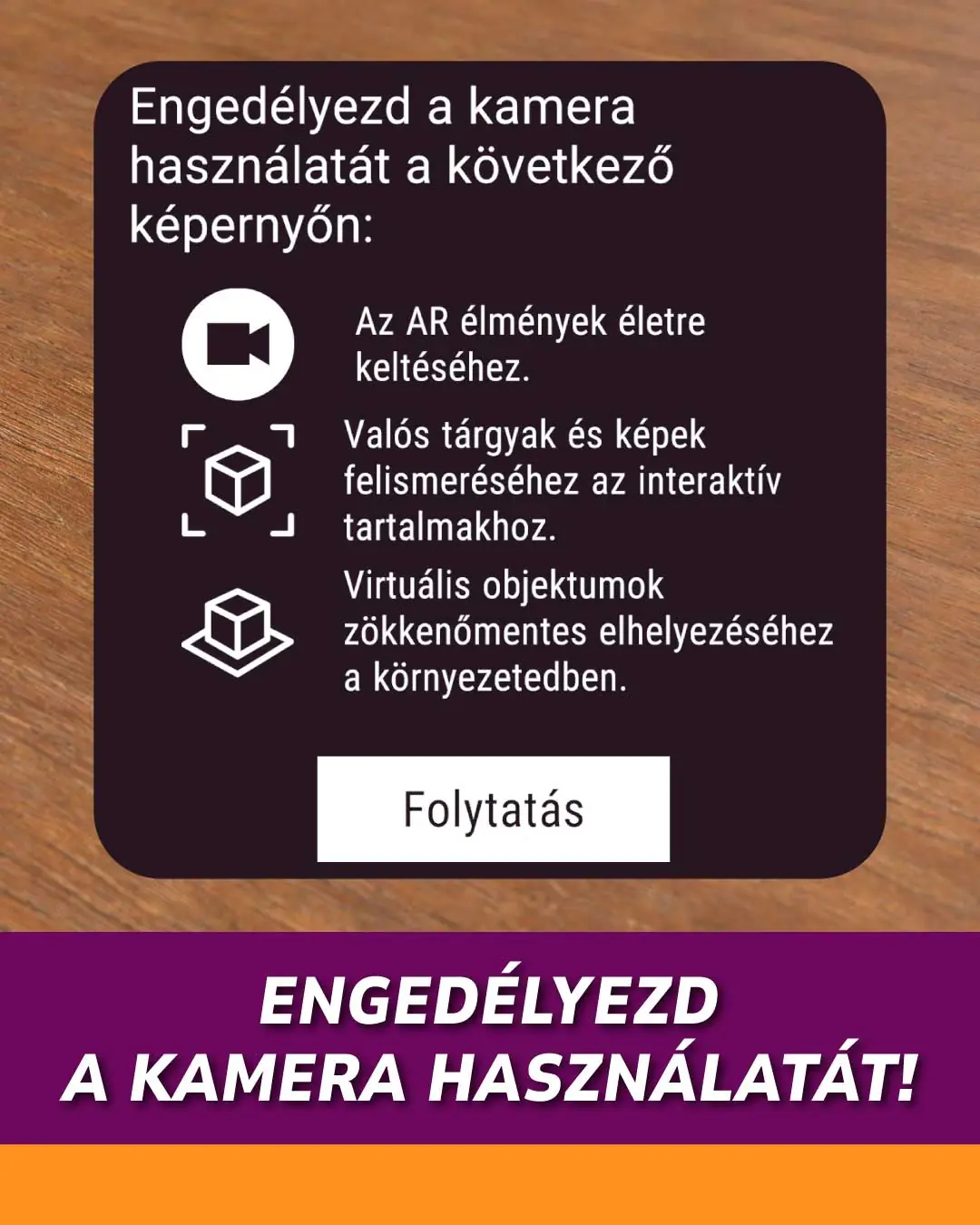 Engedélyezd a kamera használatát!
