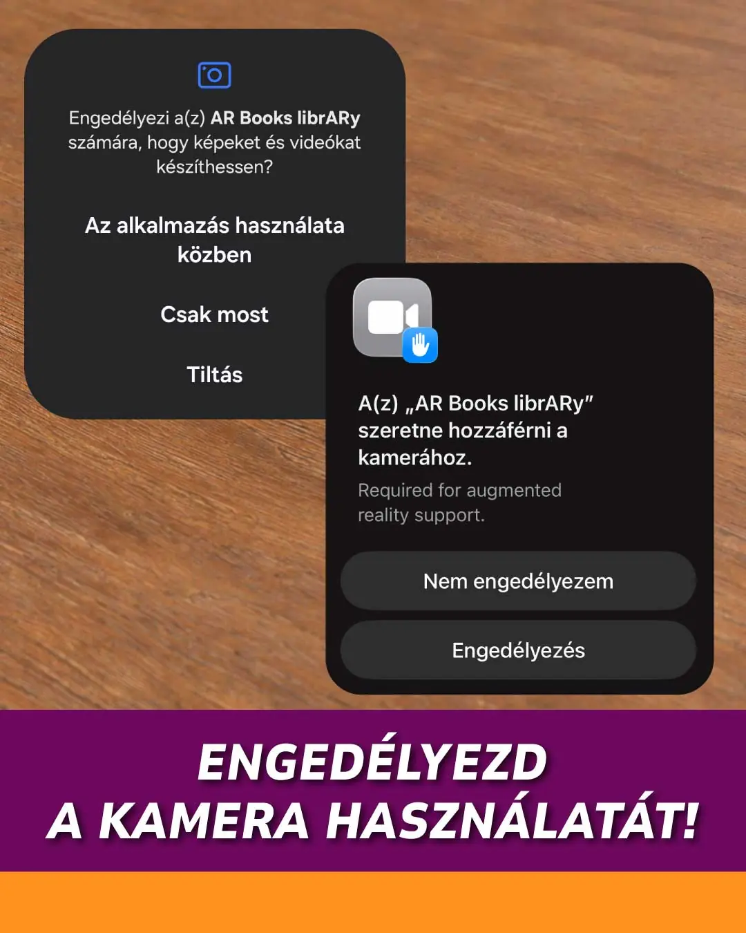 Engedélyezd a kamera használatát!